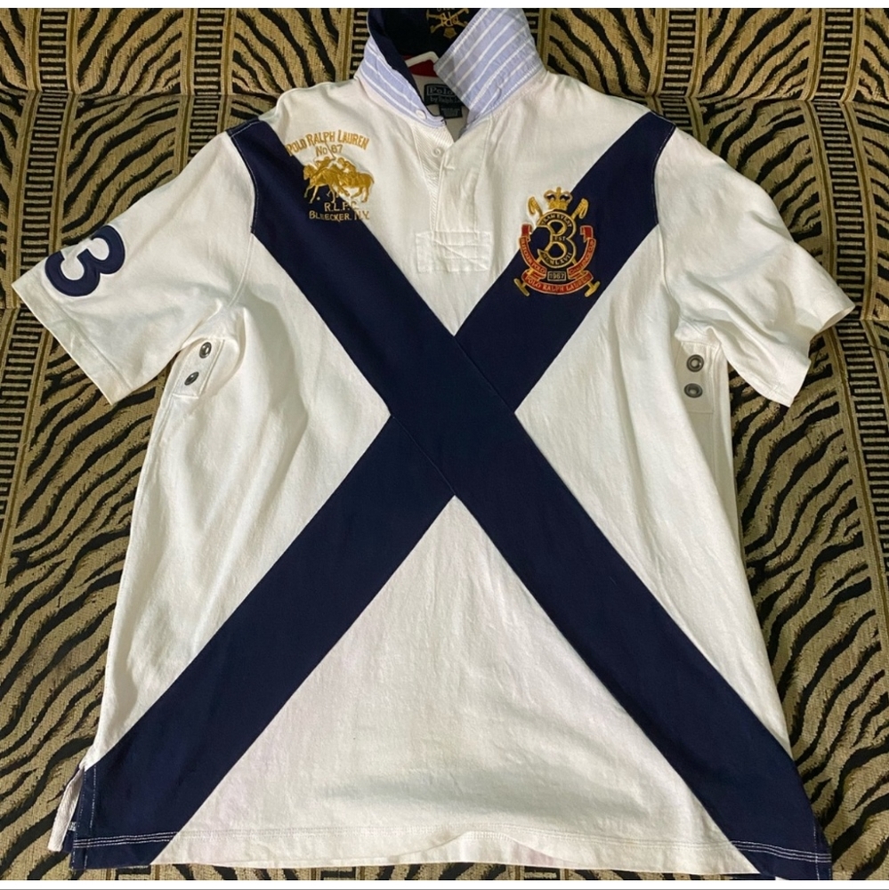 Polo Ralph Lauren RLPC Ivy League Bleecker Cup Shirt Navy Blue L